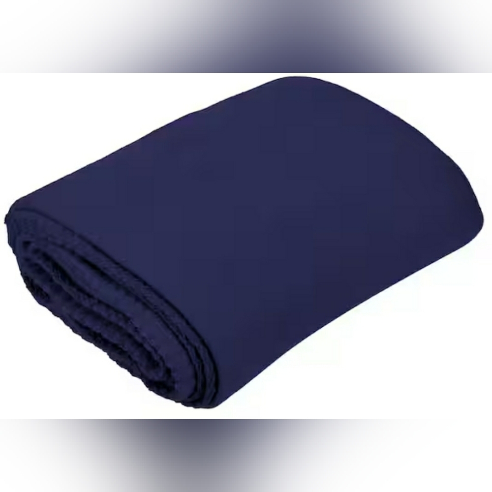 90 x 60 Ultra Soft Fleece Throw Mod-Acrylic Blanket - Dark Blue Lightweight